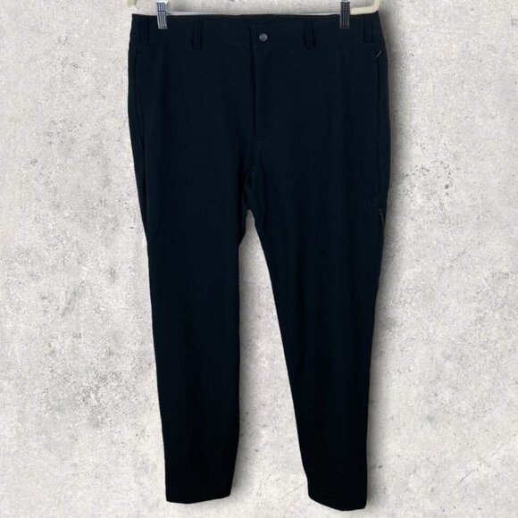 NEW Mack Weldon Radius Flex Pants True BlacK Size Large Technical Casual Lounge - Picture 2 of 14